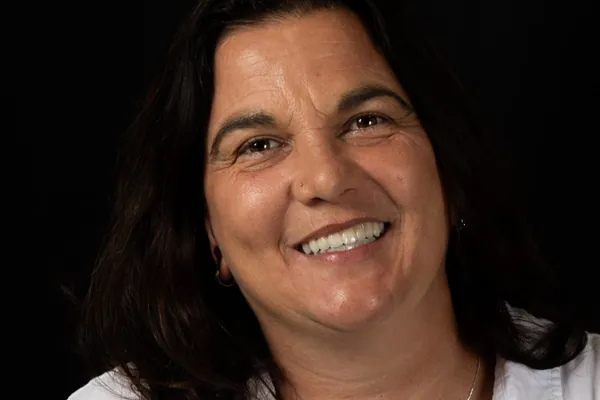 Patient smile after All-on-4 treatment
